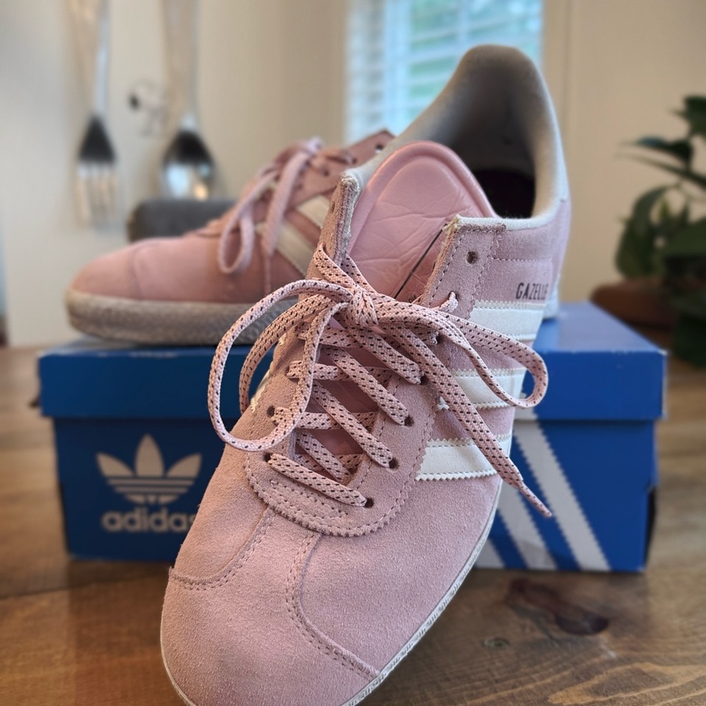 Adidas Pink Sneakers Suede Upper Lifestyle Design